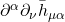 \partial^\alpha \partial_\nu \bar{h}_{\mu \alpha}