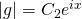 \left| g \right| = C_2e^{ix}