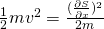 \frac12 m v^2 = \frac{(\frac{\partial S}{\partial x})^2}{2m}