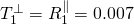 T_1^\perp=R_1^\parallel=0.007