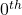 0^{th}