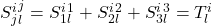 S^i_j^j_l = S^i_1^1_l + S^i_2^2_l + S^i_3^3_l  = T^i_l