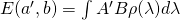 E(a^\prime,b)=\int {A^\prime}{B} \rho(\lambda)d\lambda