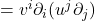 =v^i \partial_i(u^j \partial_j)