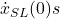 \dot{x}_{SL}(0)s