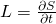 L=\frac{\partial S}{\partial t}