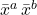 \bar{x}^a \,  \bar{x}^b