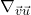 \nabla_{\vec{v} \vec{u}