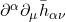 \partial^\alpha \partial_\mu \bar{h}_{\alpha \nu}