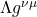 \Lambda g^{\nu \mu}