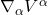 \nabla_{\alpha} V^{\alpha}