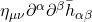 \eta_{\mu \nu} \partial^\alpha \partial^\beta \bar{h}_{\alpha \beta}