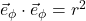 \vec{e}_{\phi} \cdot \vec{e}_{\phi} = r^2