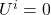 U^i = 0