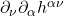 \partial_\nu \partial_\alpha h^{\alpha \nu}
