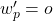 w^{\prime}_p = o
