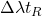 \Delta \lambda t_R