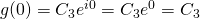 g(0) = C_3e^{i0} = C_3e^0=C_3