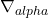 \nabla_{alpha}