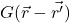 G(\vec{r}-\vec{r^{\prime}})