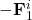 -\mathbf{F}^i_1