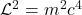 \mathcal{L}^2 = m^2c^4
