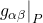 \eval{g_{\alpha \beta}}_P