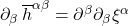 \partial_{\beta}\,\overline{h}^{\alpha \beta}= \partial^{\beta} \partial_{\beta}\xi^\alpha