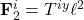 \mathbf{F}^i_2 = T^{iy}\ell^2