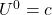 U^0 = c