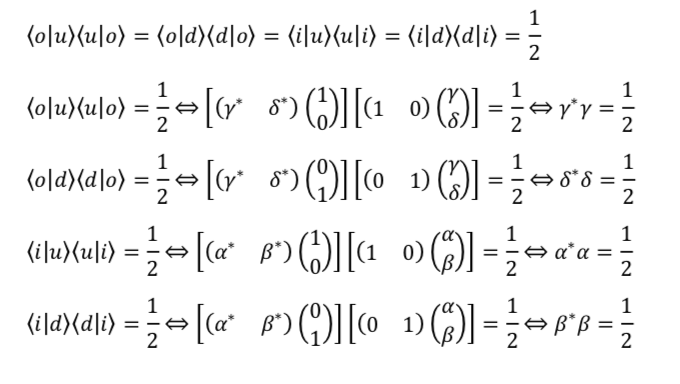 Spin measured in orthogonal direction